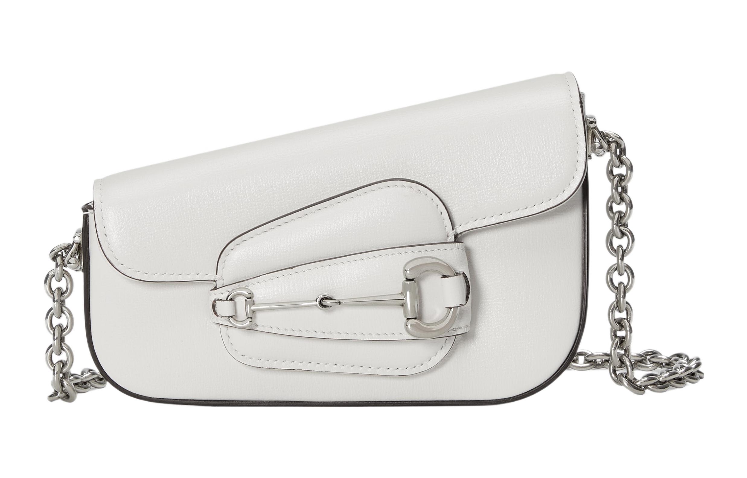 

GUCCI Кожаная сумка через плечо женская белая