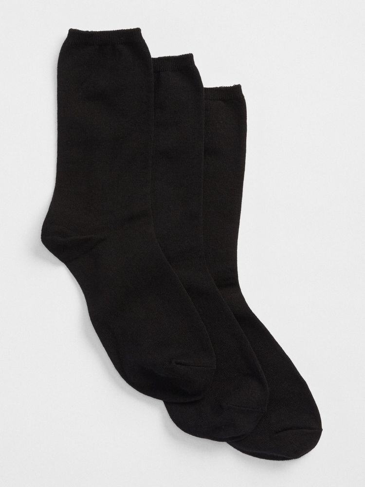 

Базовые носки, 3 пары. Gap, черный