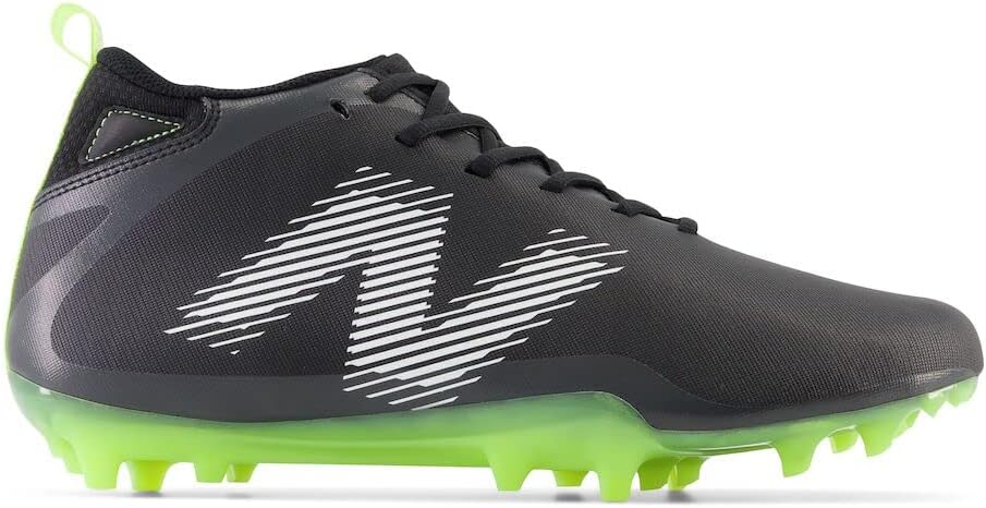 Кроссовки New Balance Rush V4 Mid для лакросса для мужчин, Black/Black/Hi-Lite — фото 3