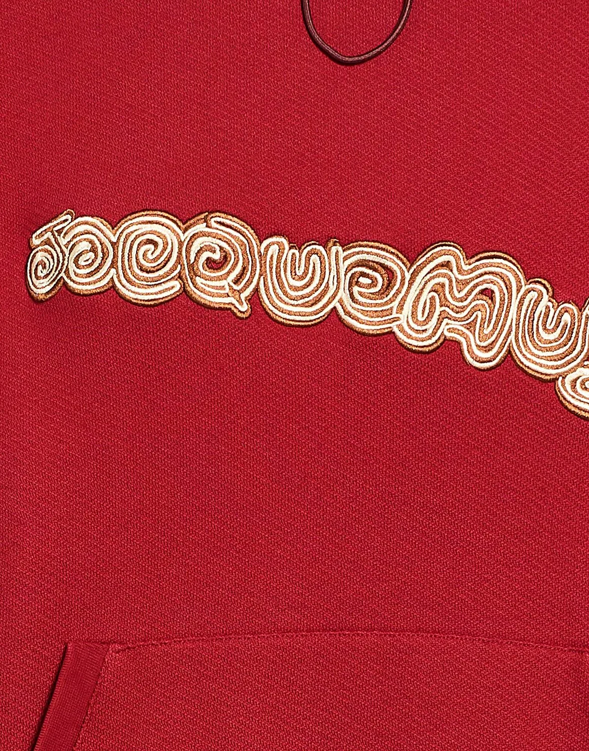 Свитшот из французского футера с аппликацией JACQUEMUS, Brick — фото 4