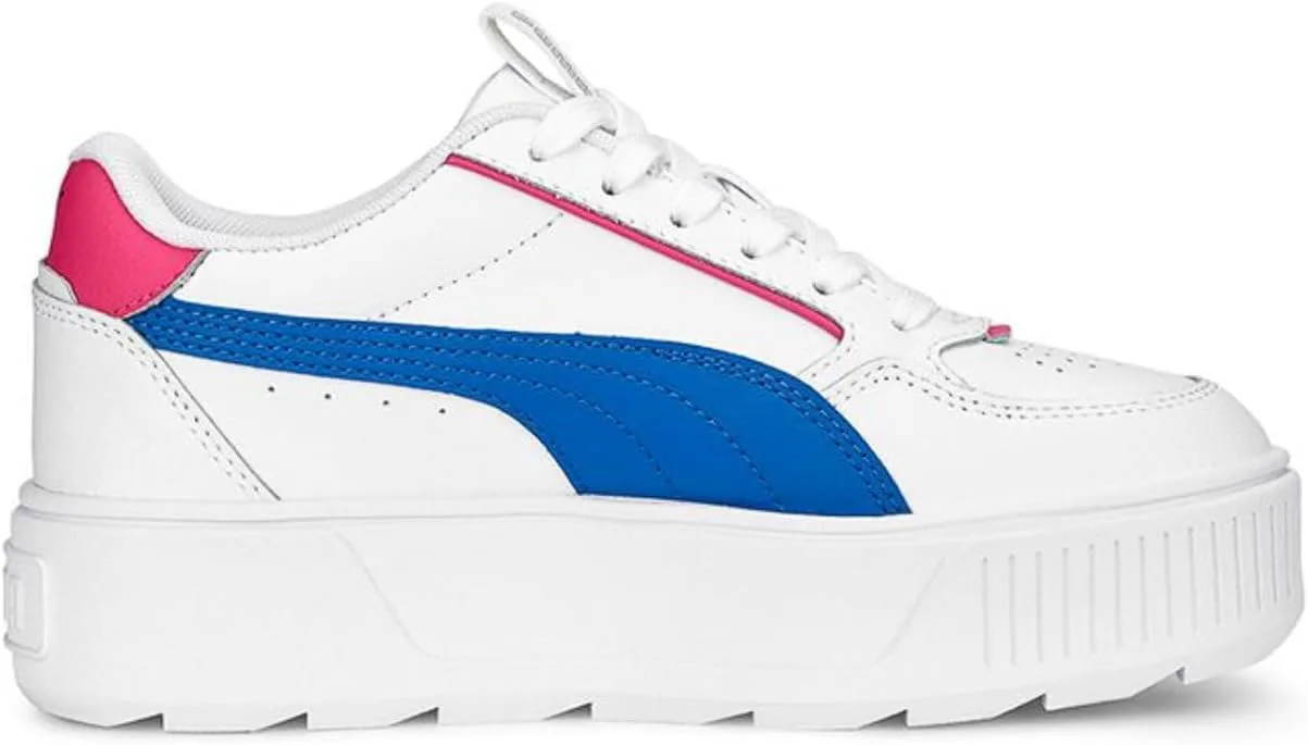 Кроссовки для девочек PUMA Kids Karmen Rebelle Jr - повседневные, черные, белый — фото 4