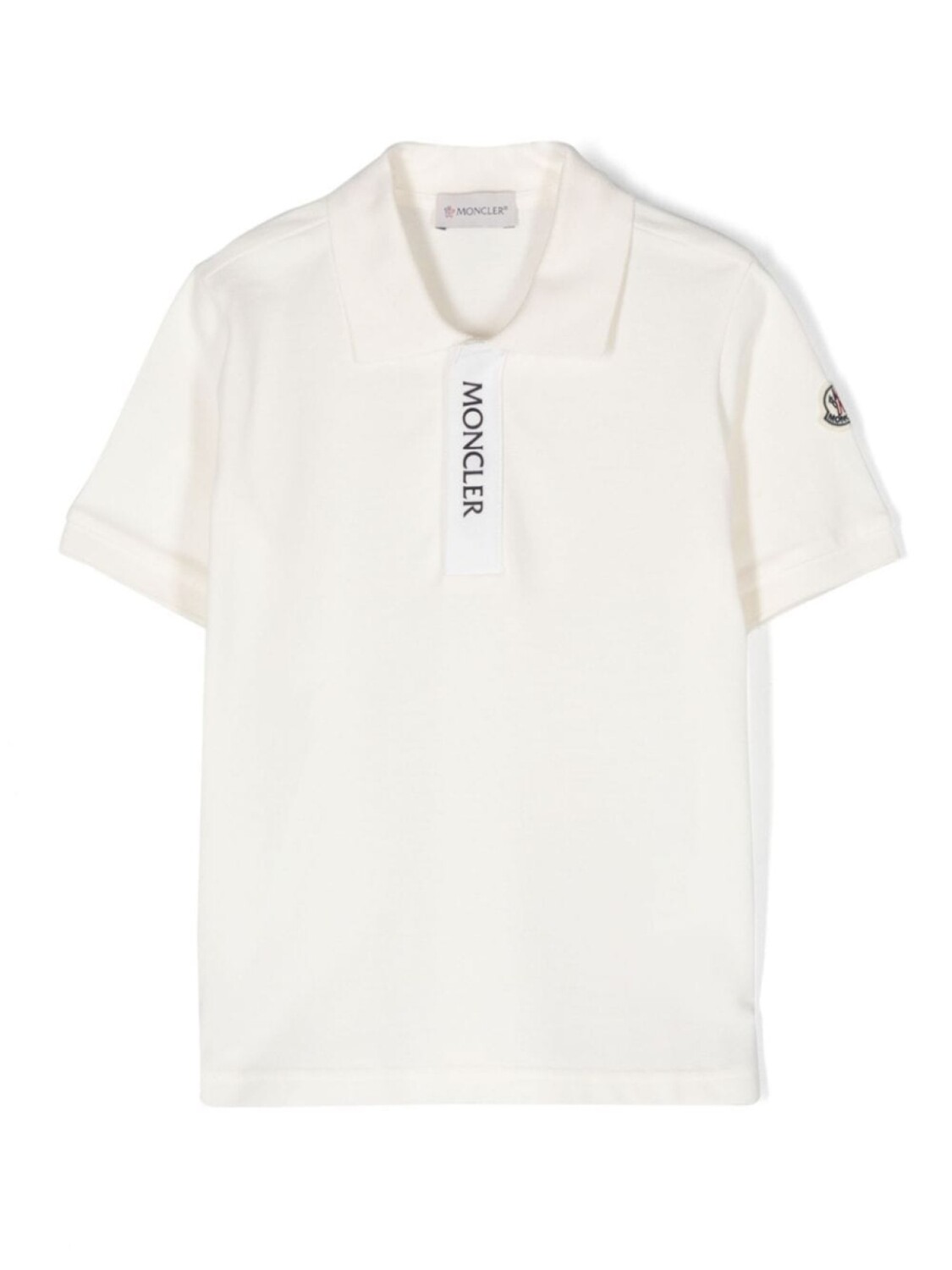 

Moncler Enfant рубашка поло с логотипом, нейтральный цвет