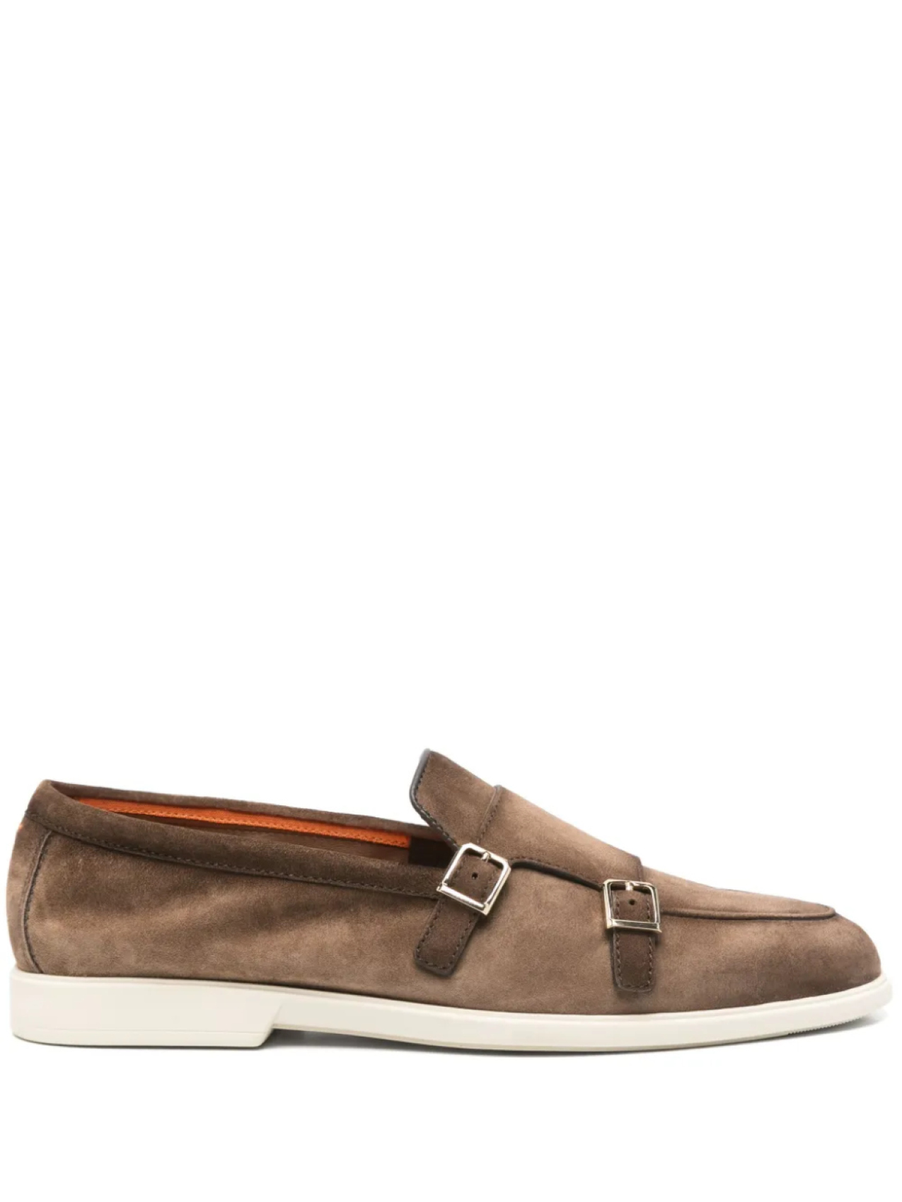 

Замшевые монки Santoni, коричневый