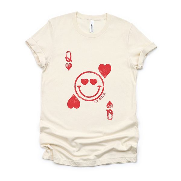 

Футболка SWSmiley queen of hearts distressed с коротким рукавом Simply Sage Market, Cream, Зеленый, Футболка SWSmiley queen of hearts distressed с коротким рукавом Simply Sage Market, Cream