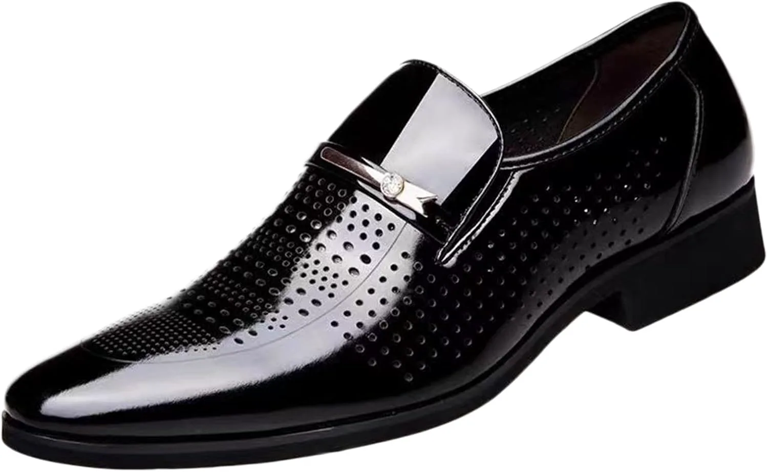 

Мужские кожаные оксфорды BORAMAX с заостренным носком, деловые туфли для мужчин, плоская подошва, классические туфли, туфли с крылышками, туфли из искусственной кожи, черный