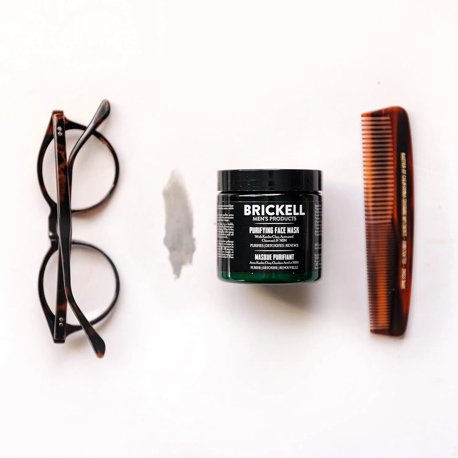 Маска для лица Brickell Men's Products — Мужская очищающая с активированным углем и каолиновой глиной от — фото 2