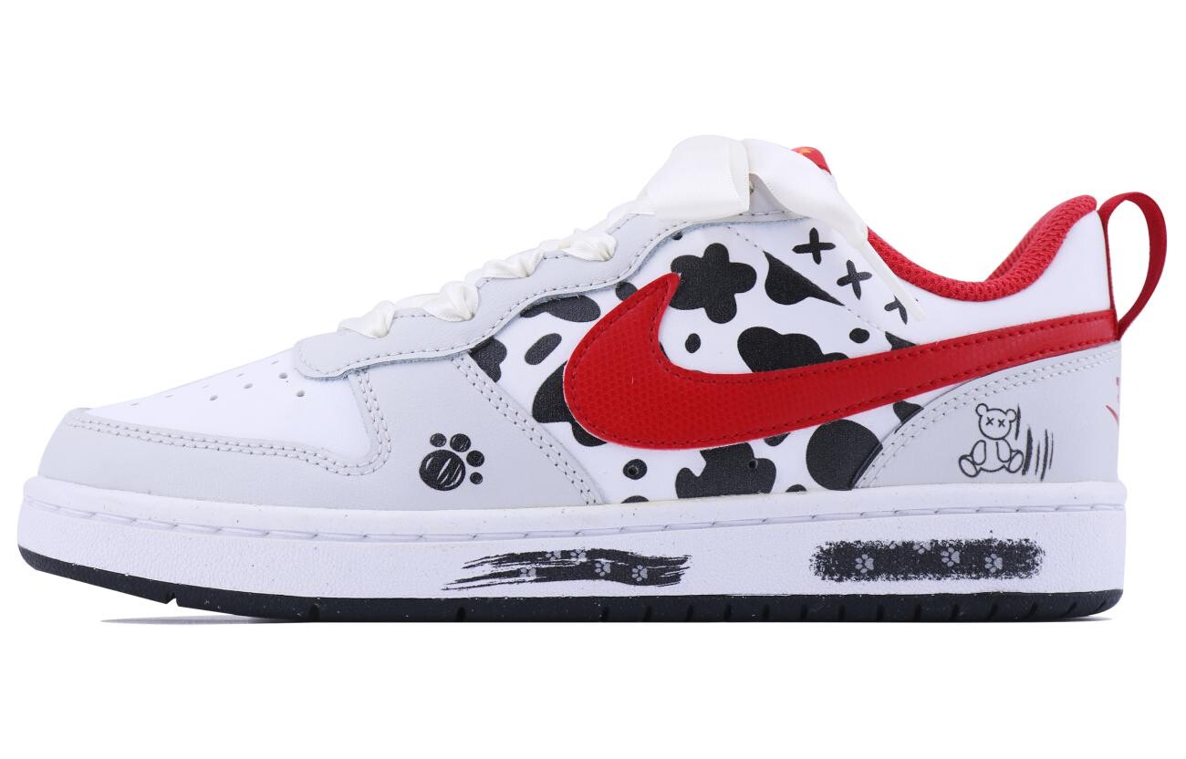 

Кроссовки Nike Court Borough Skateboarding Shoes Women's Low-top White/Red, белый/красный