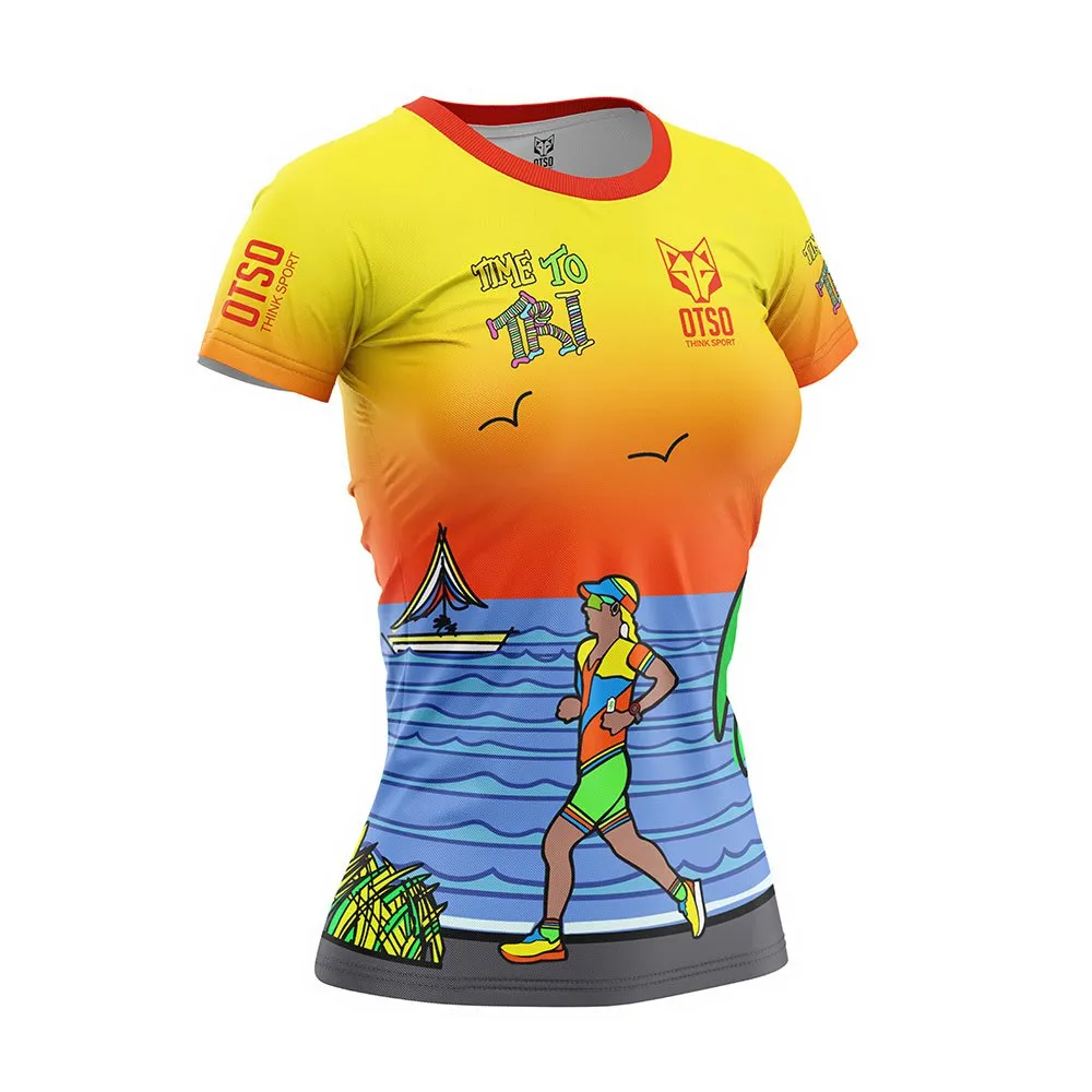 

Футболка Otso Time to Tri Run, разноцветный