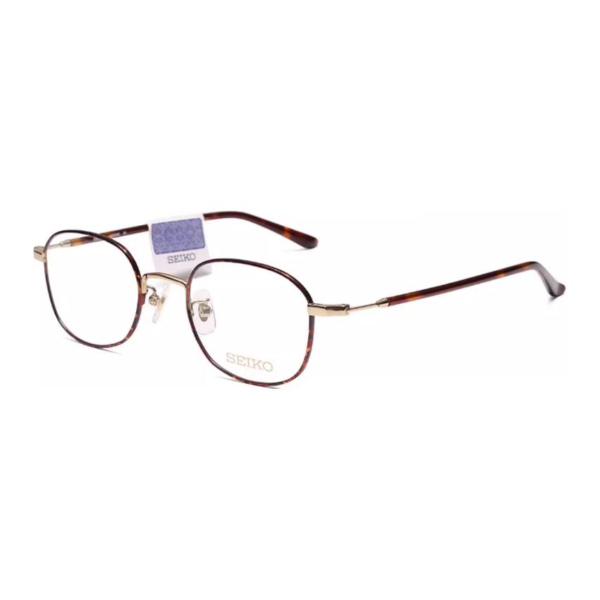 

SEIKO Титановые овальные очки унисекс золотые, Gold