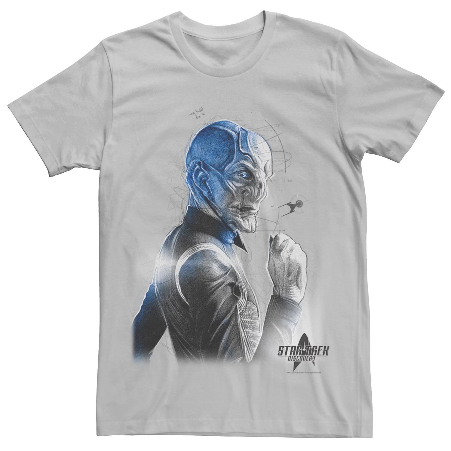 

Мужская футболка с рисунком Star Trek Discovery Saru Licensed Character