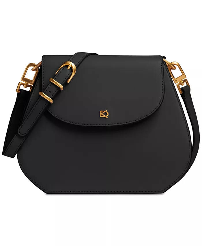 

Bellerose Кожаная сумка-кроссбоди с клапаном Donna Karan New York, черный