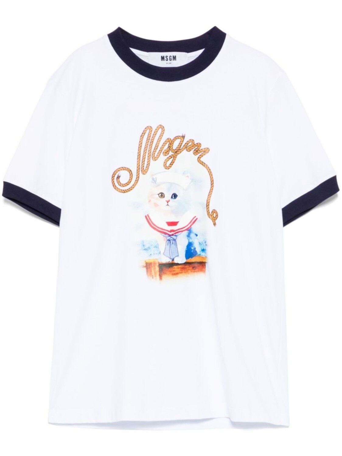 

MSGM футболка с графичным принтом, белый