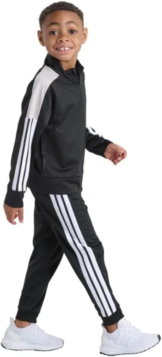 Детский спортивный костюм adidas, куртка и джоггеры, Black, 2-7 — фото 2