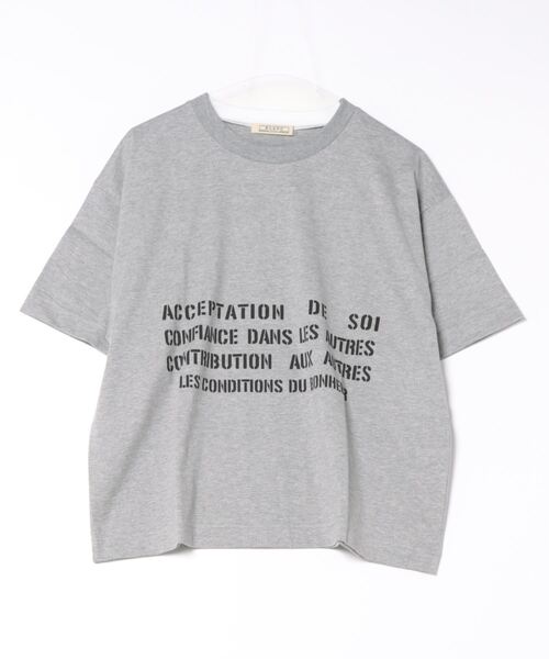 

Футболка с логотипом и надписью Jines, серый