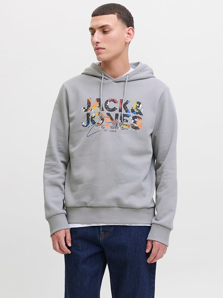 

Jack & Jones Худи "Geplas" серого цвета