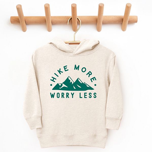 Толстовка с капюшоном Hike more worry less для малышей The Juniper Shop, Natural — фото 2
