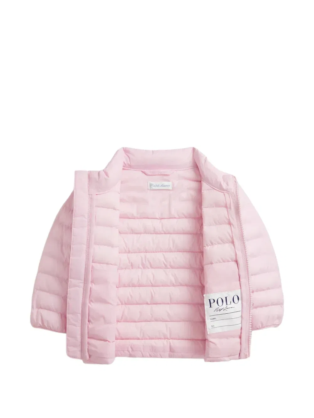 Стеганая куртка на молнии Polo Ralph Lauren Kids, розовый — фото 4