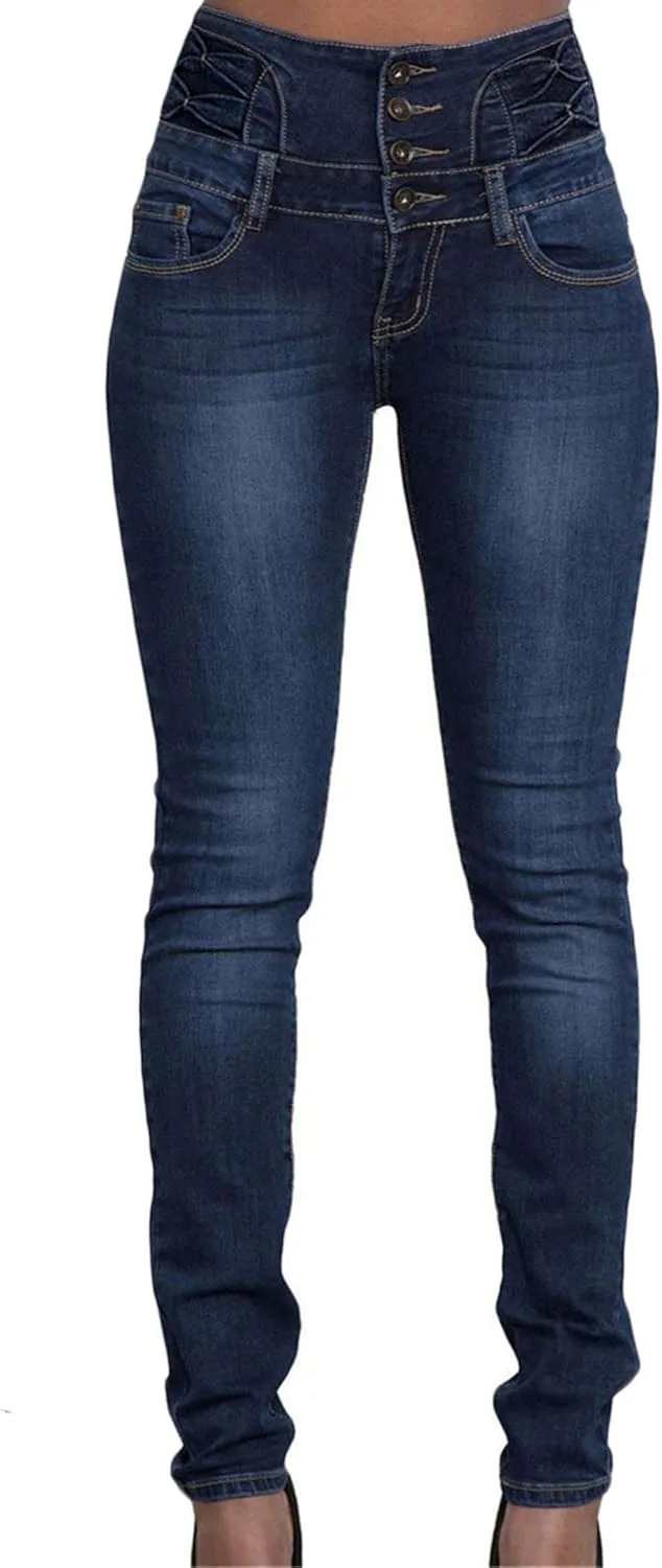 

GPCHAN Женские джинсы Curvy High Waist Stretch Butt Lifting Colombian