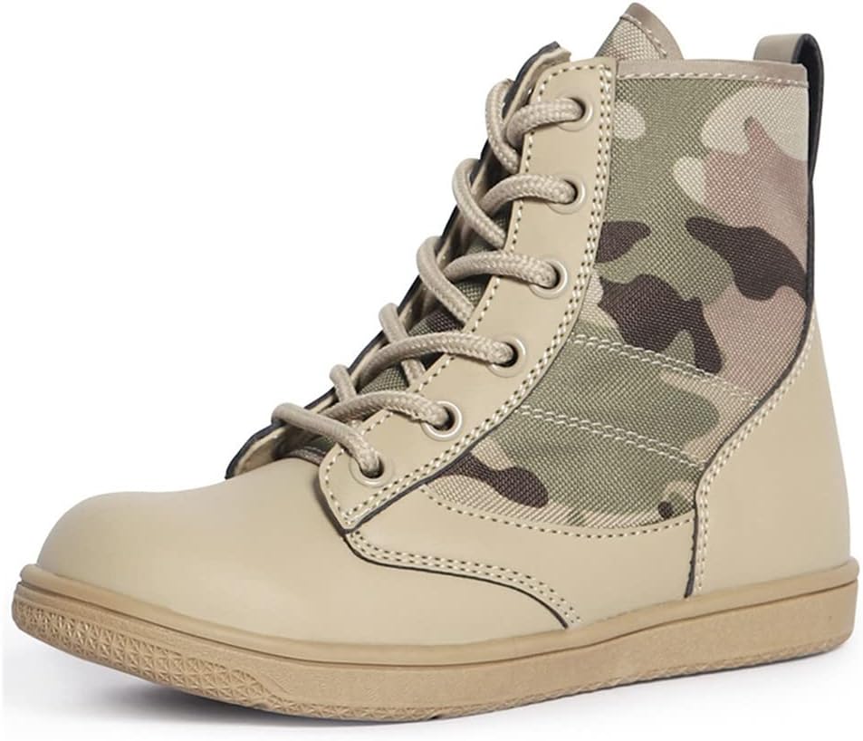 

Тактические ботинки для детей Haitpant для активного отдыха, детские военные ботинки для летнего лагеря, ультралегкие дышащие походные ботинки для мальчиков, 32 Camo1 1