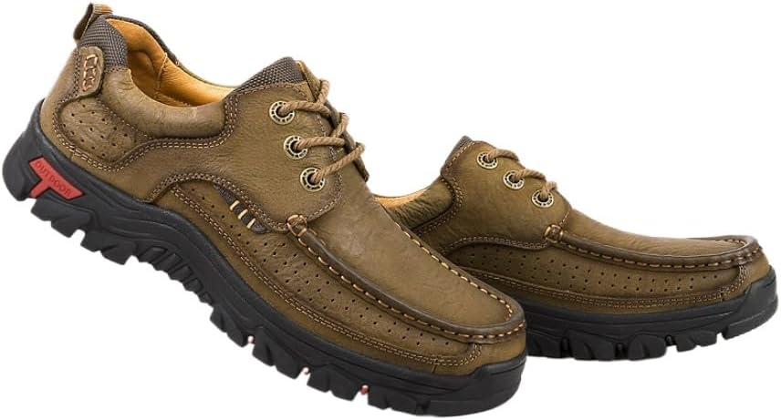 

Мужские кожаные оксфорды, повседневные слипоны, лоферы для ходьбы Waolsu, зеленый