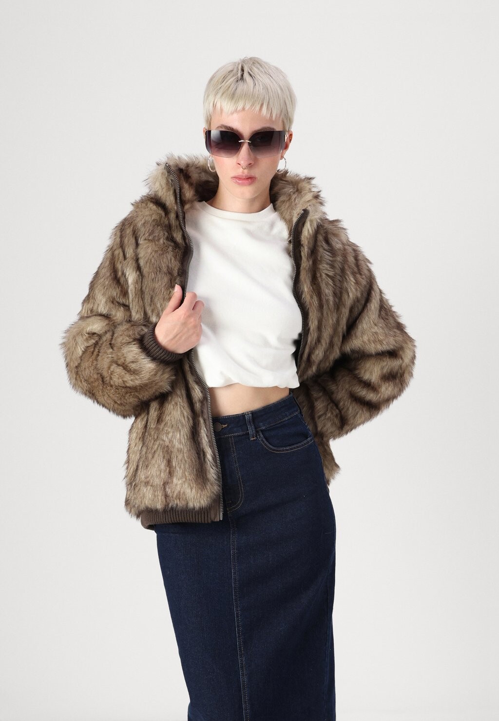 

Юбка из денима JDYMOON LONG SLIT SKIRT JDY, темно-синий деним