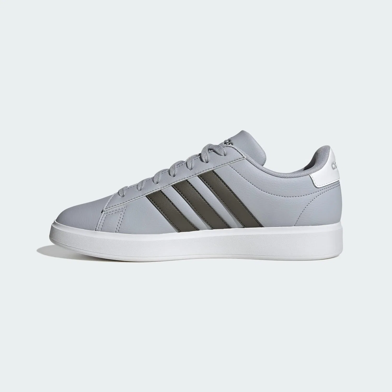 Кроссовки Grand Court 2.0, adidas, Halo Silver/Shadow Olive/White — фото 3