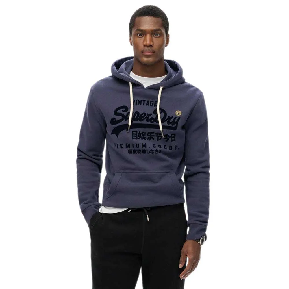 

Худи Superdry VL Tonal Relaxed Fit, синий