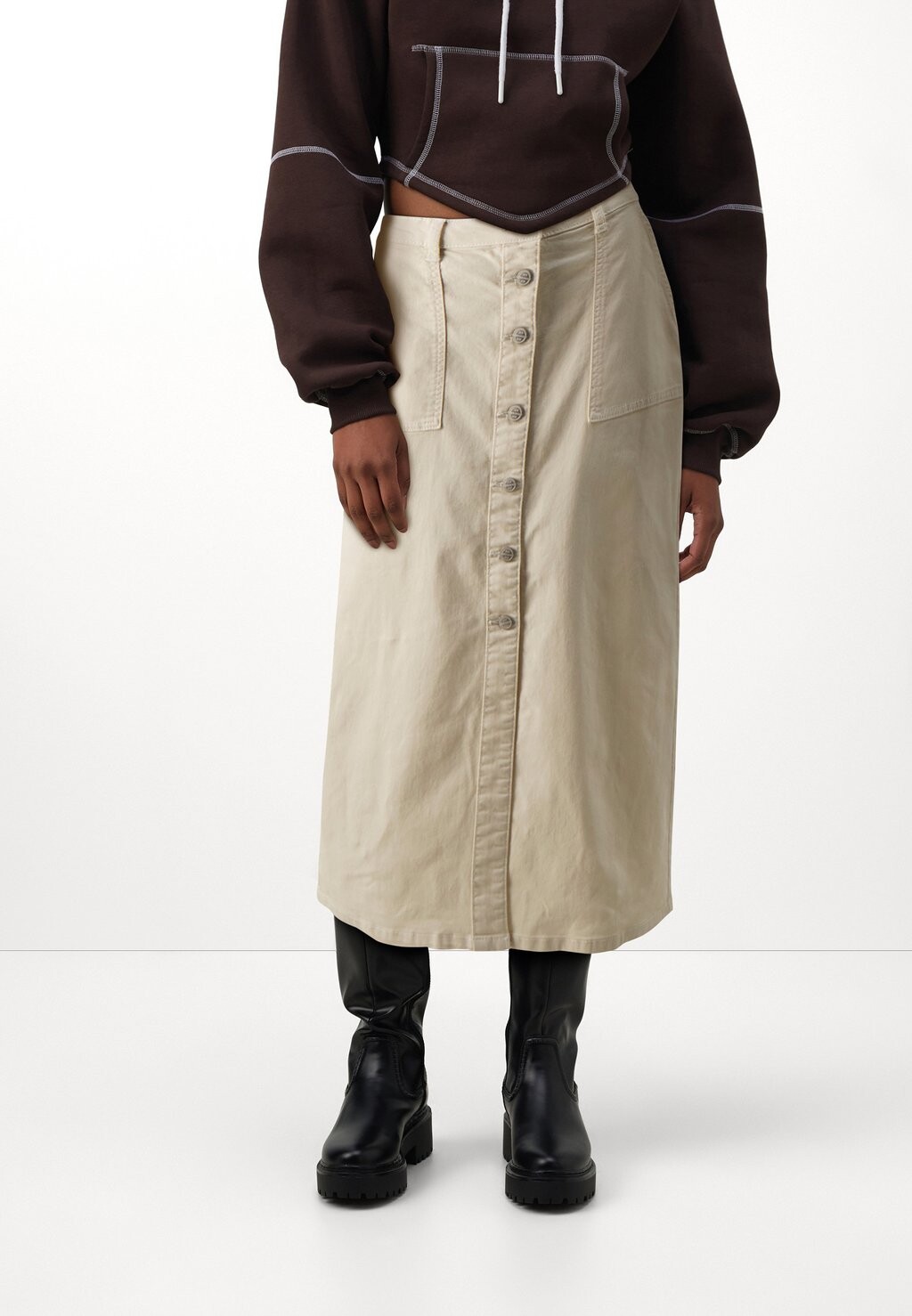

Джинсовая юбка JDYNORA POCKET SKIRT JDY, крем