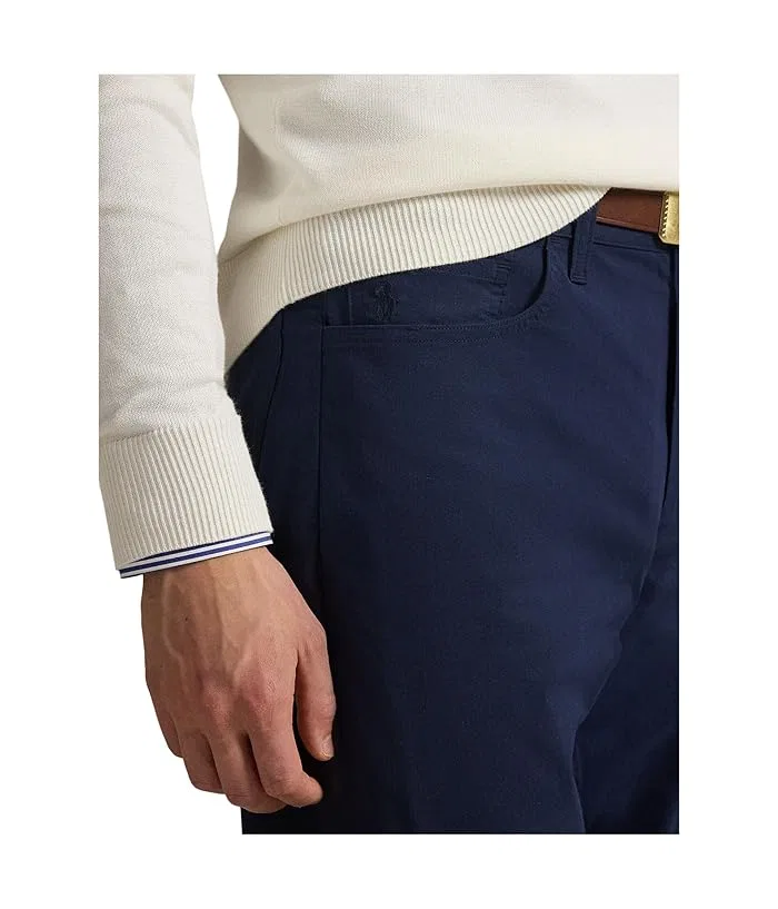 Брюки Performance Twill Classic Fit Polo Ralph Lauren, White/Coastal Beige — фото 4