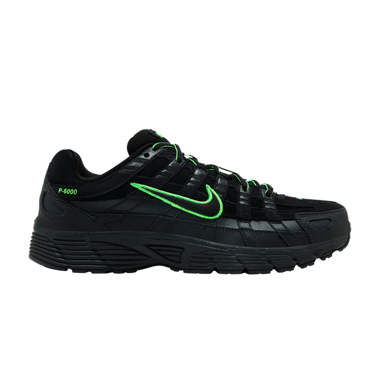 

Кроссовки Nike P-6000 Premium 'Black Impact Green', черный