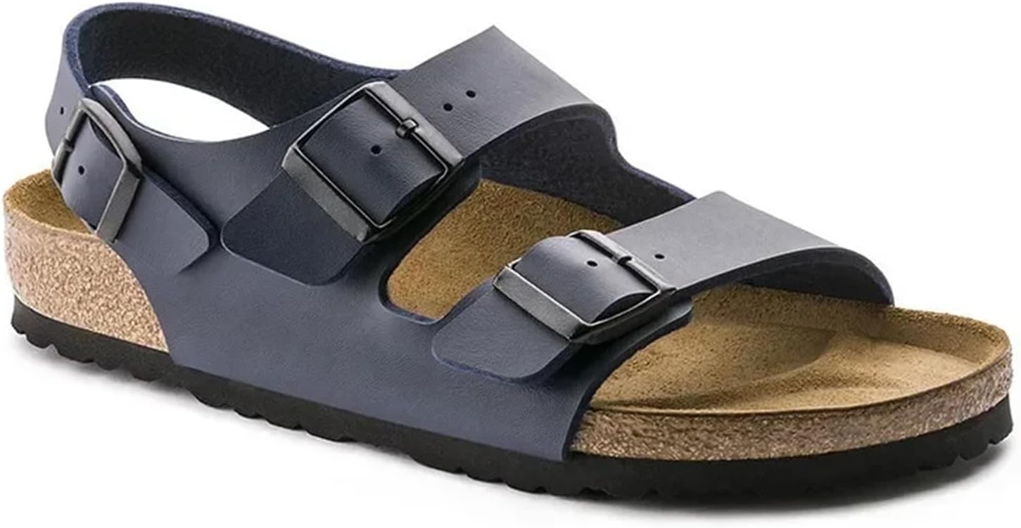 

Мужские пробковые сандалии, дышащие, комфортные, летние, для пары, пляжные шлепанцы Generic, синий