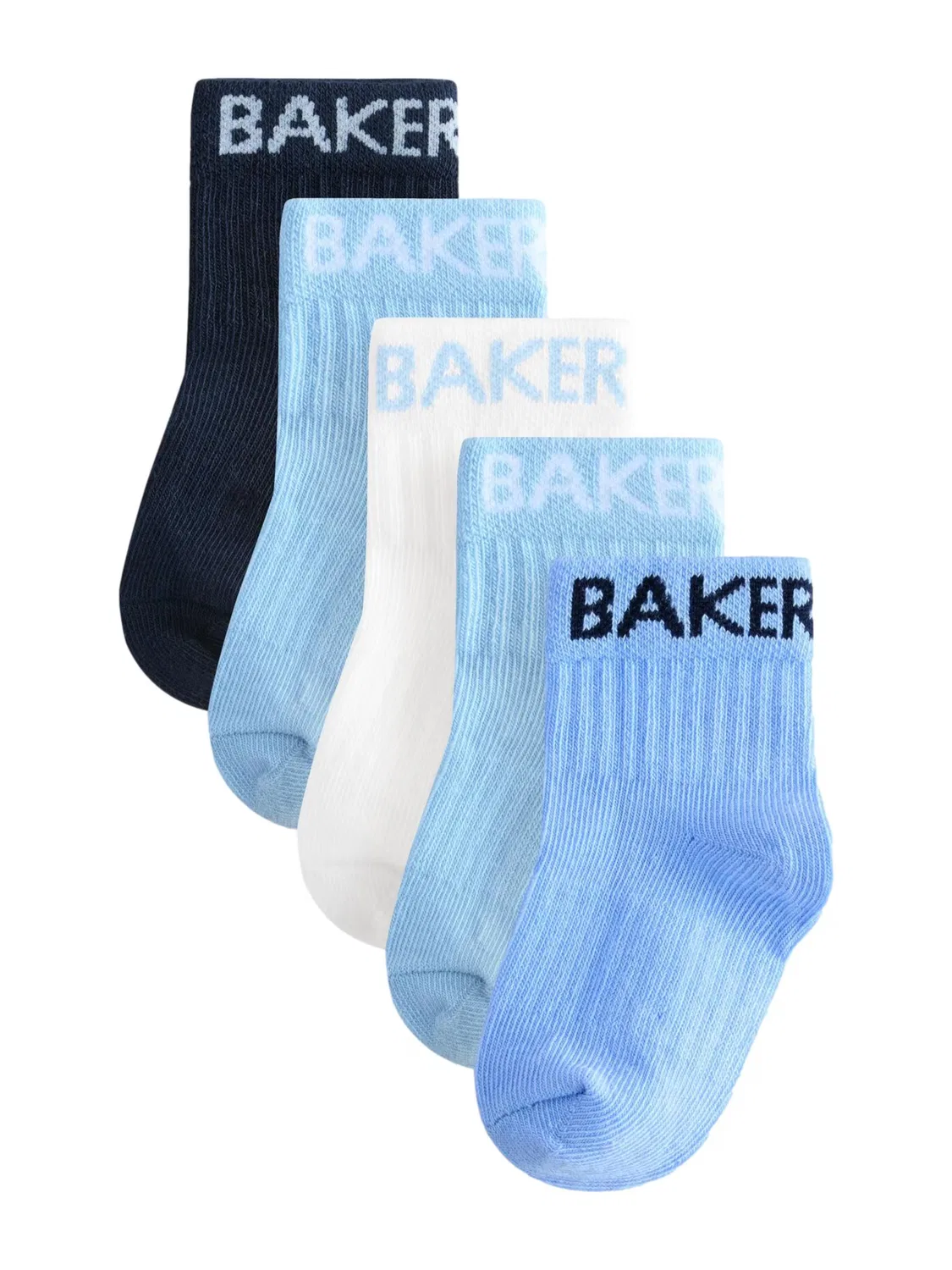 Носки Baker by Ted Baker в цветах: морской синий небесно-голубой светло-голубой, белый