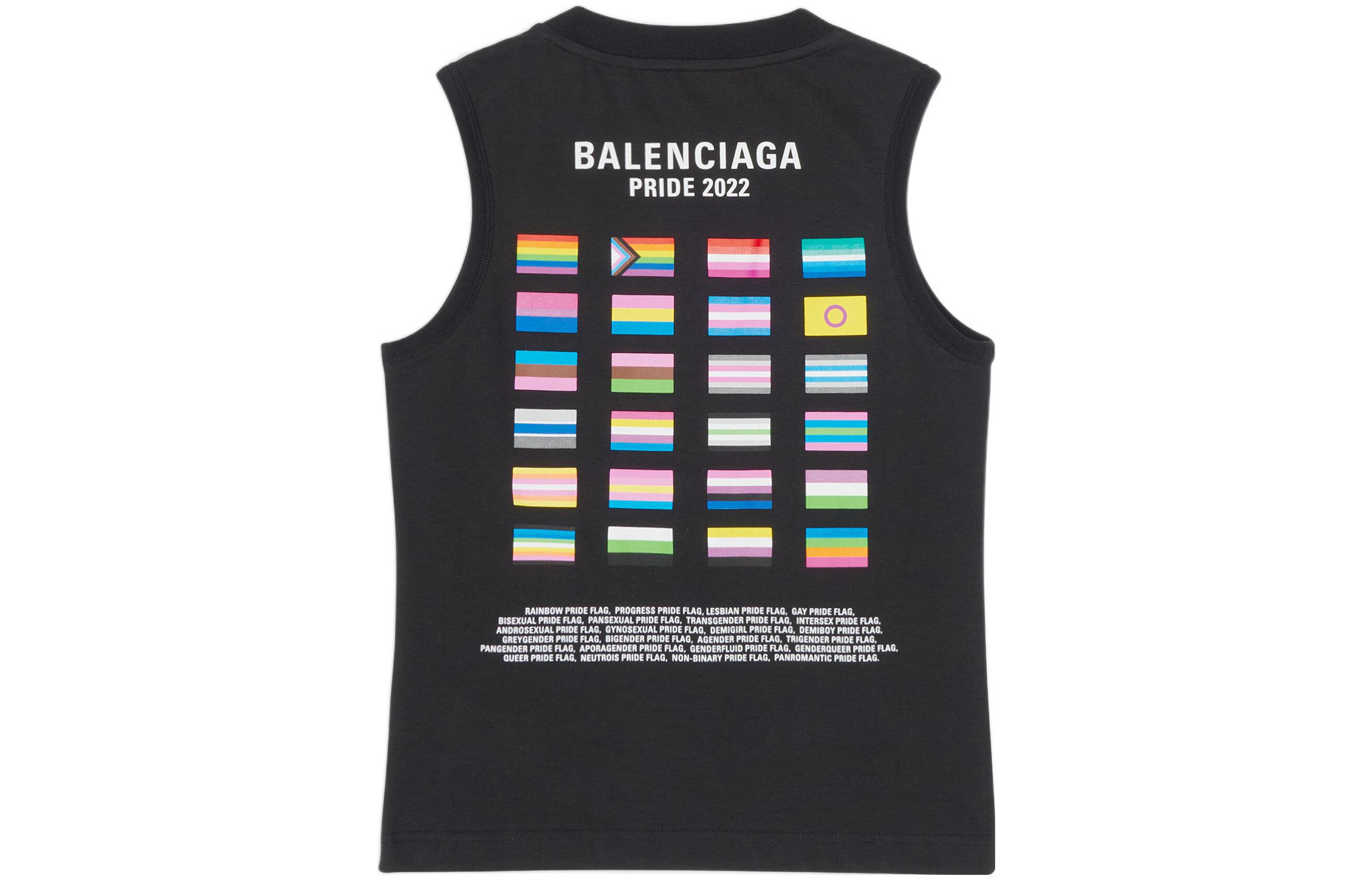 

Майка мужская Balenciaga Pride 22, черный