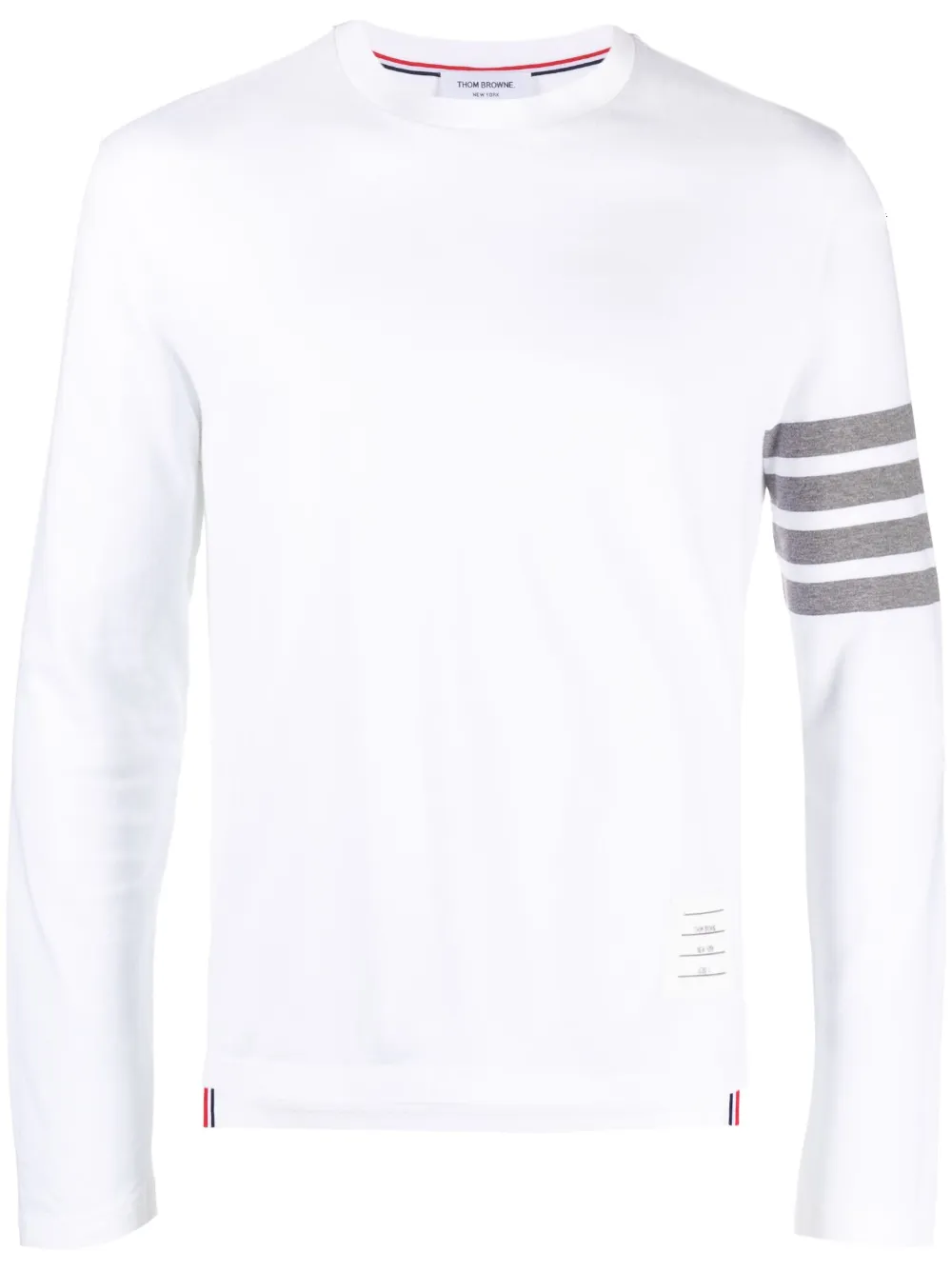 

Футболка с принтом 4-Bar Stripe 2003 THOM BROWNE, белый