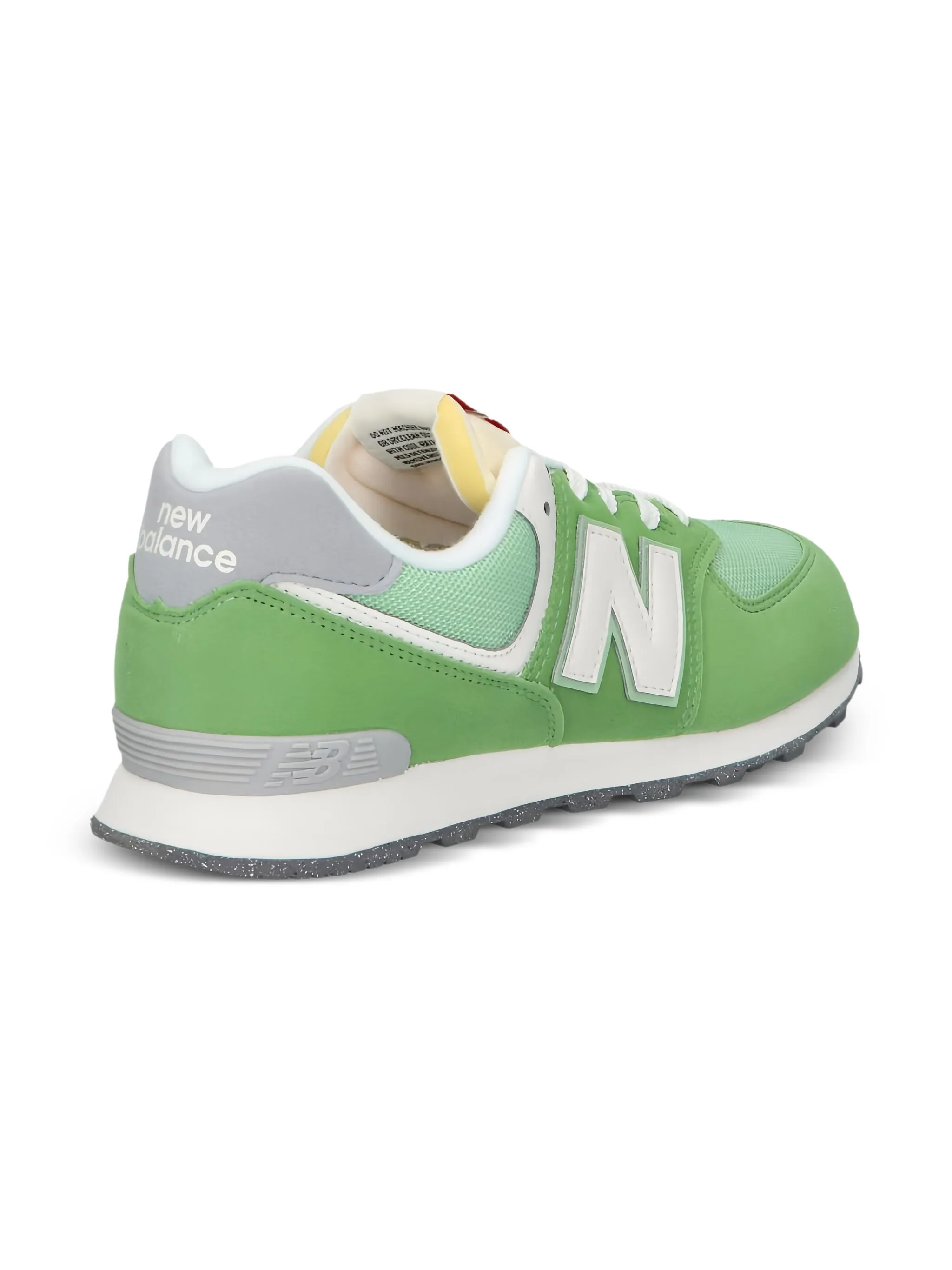 Кроссовки 574 Chive New Balance Kids, зеленый — фото 2