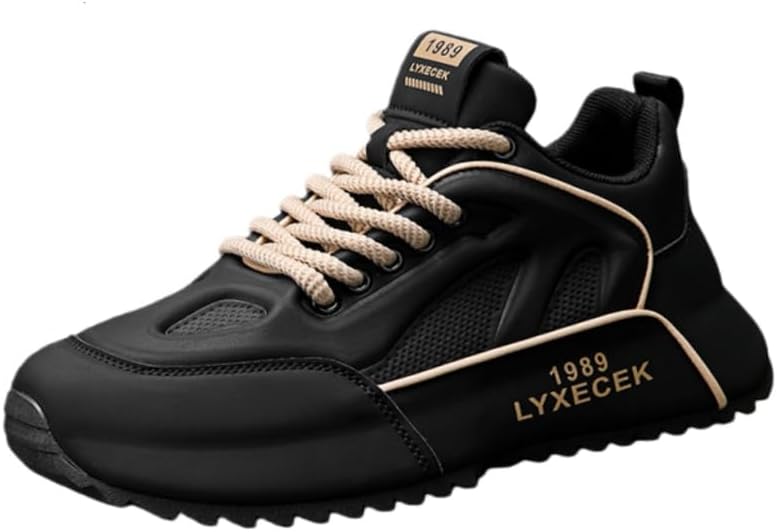 

Мужские спортивные кроссовки на шнуровке- стильные и удобные, с толстой подошвой для хорошего сцепления. Доступны в больших размерах Fusecottc, черный