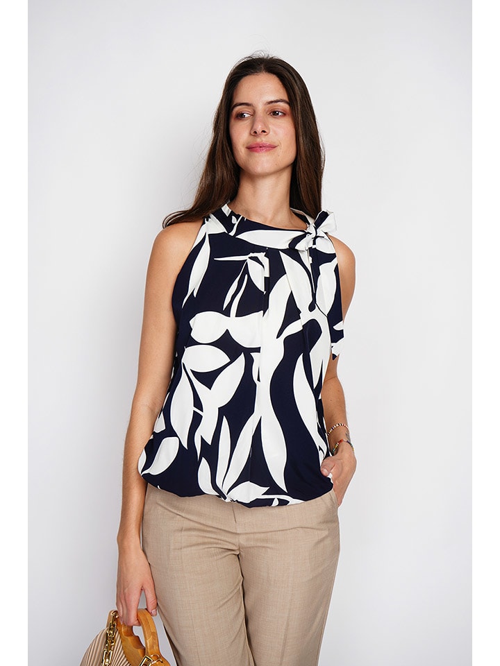 

Блузка William de Faye, темно-синий/белый