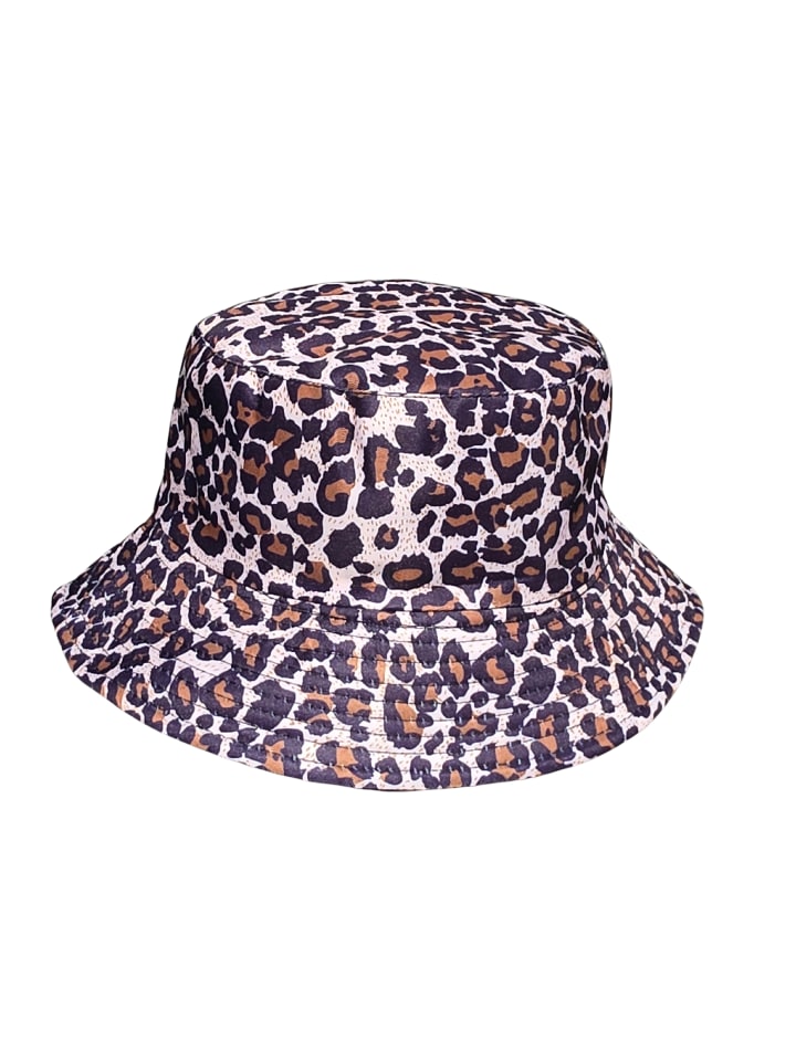 

Yuhu Черная панама с леопардовым принтом, разноцветная
