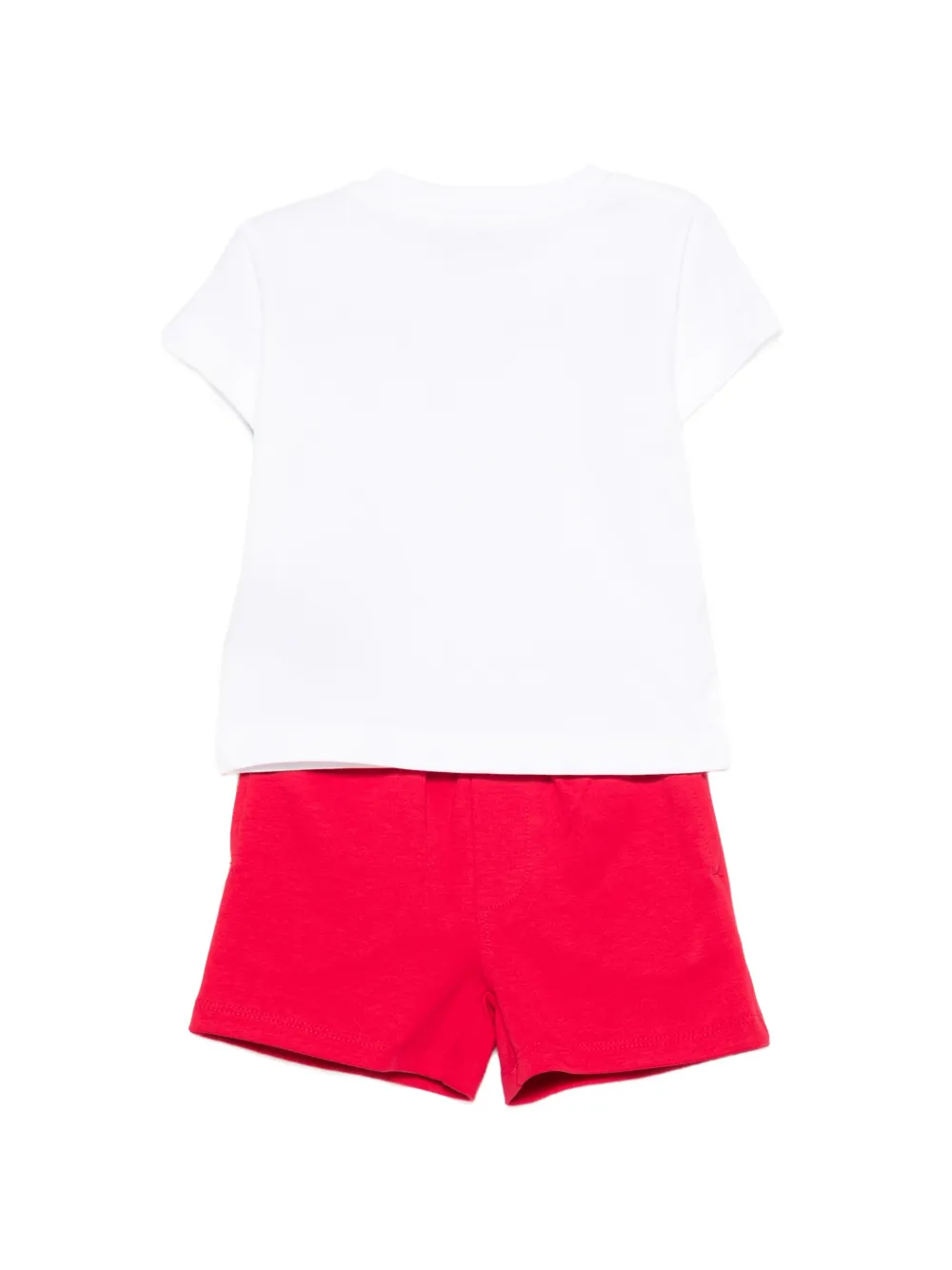 Комплект из Футболка и шорт с логотипом Trussardi Junior, белый — фото 2