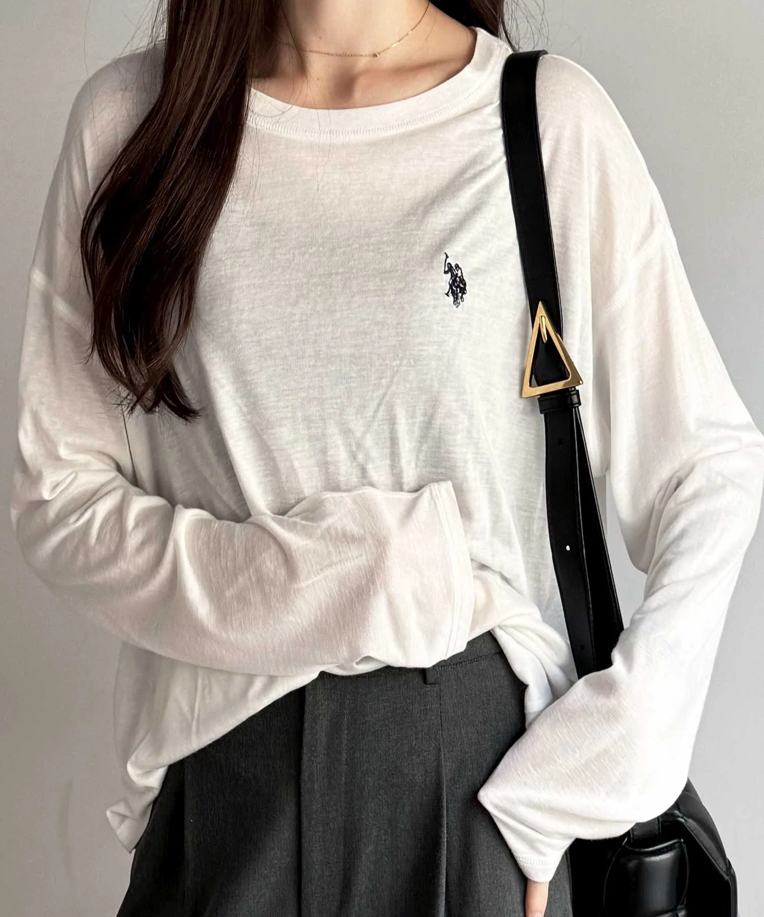 Женская футболка U.S. POLO ASSN. с длинным рукавом — фото 2