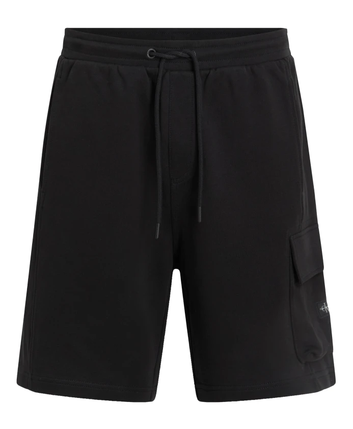 

Экологичные хлопковые шорты с эластичным поясом Calvin Klein, черный