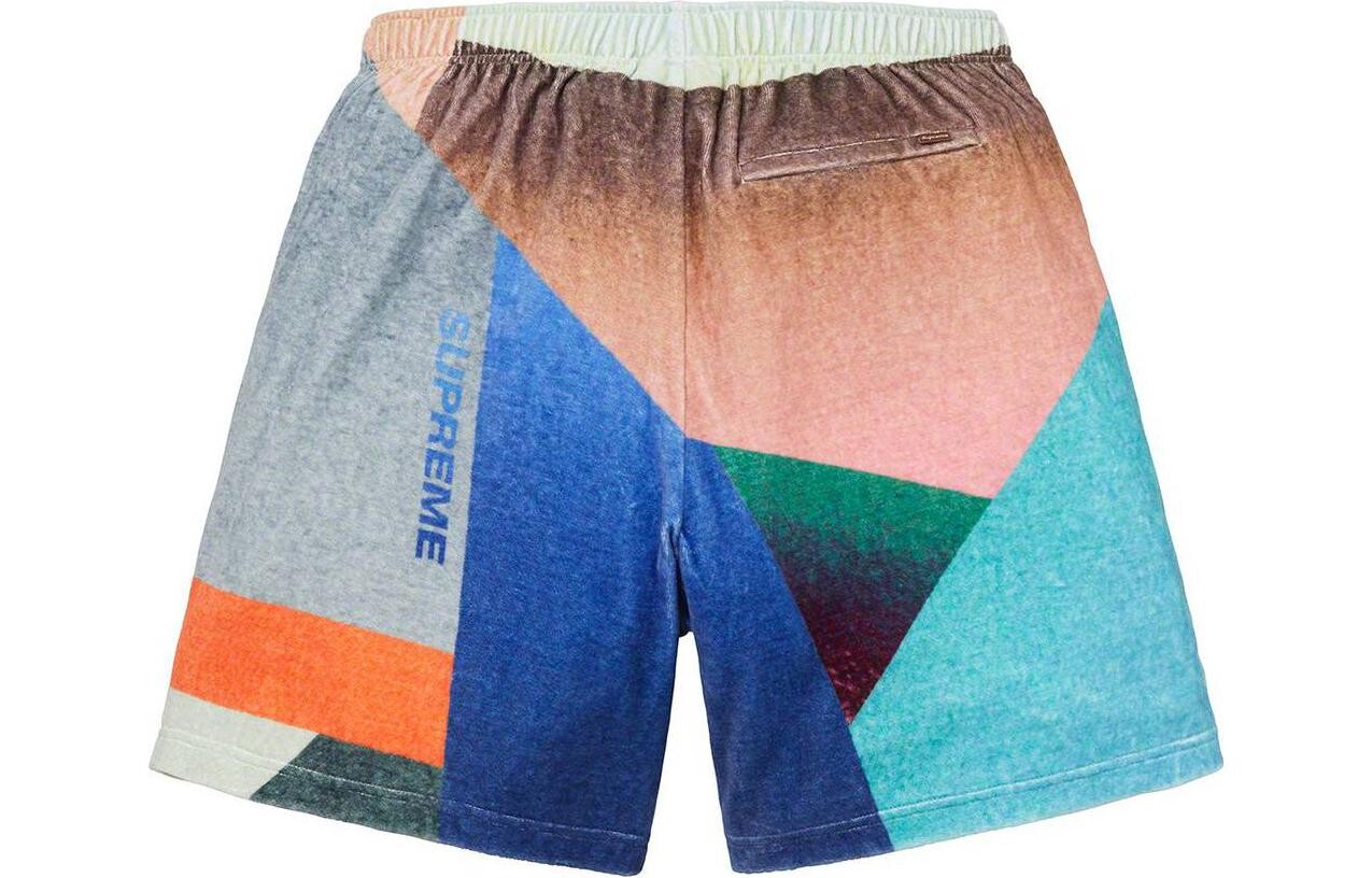 Шорты Supreme Geo Velour, черный — фото 4