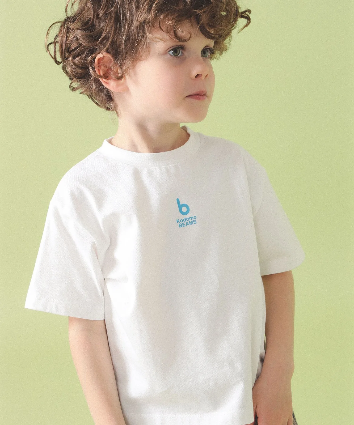 Футболка детская с b-лого Beams Kids off-white