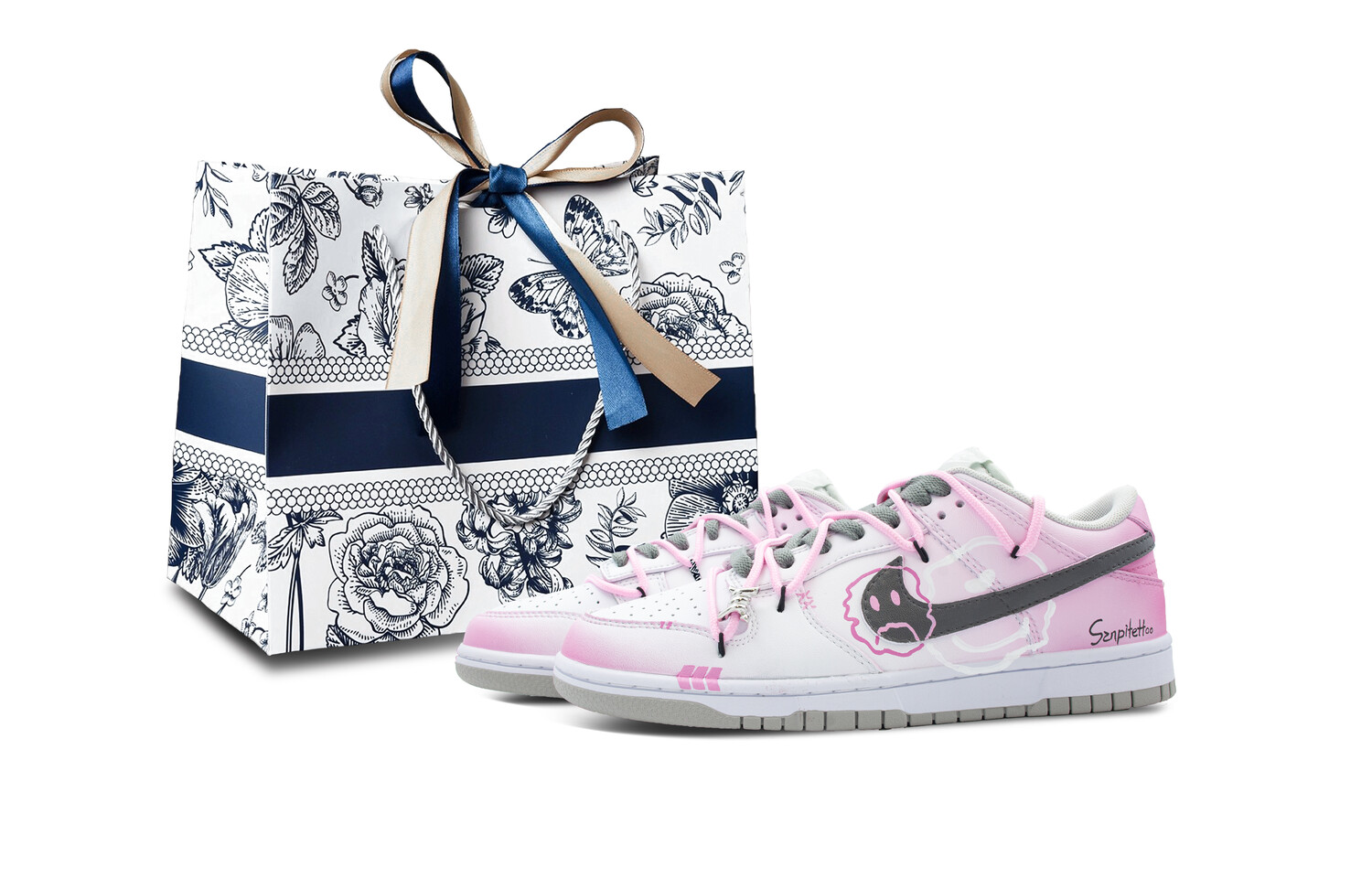 

Кроссовки Nike Dunk Skateboarding Shoes Men Low-top Purple/Pink, фиолетовый