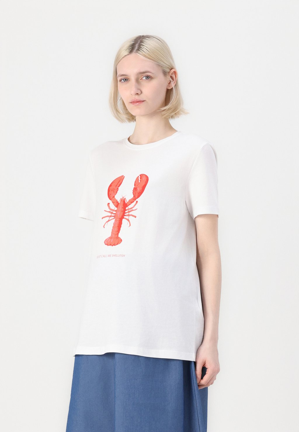 

Футболка с принтом OLMKELLY LIFE PRINT ONLY MATERNITY, белый