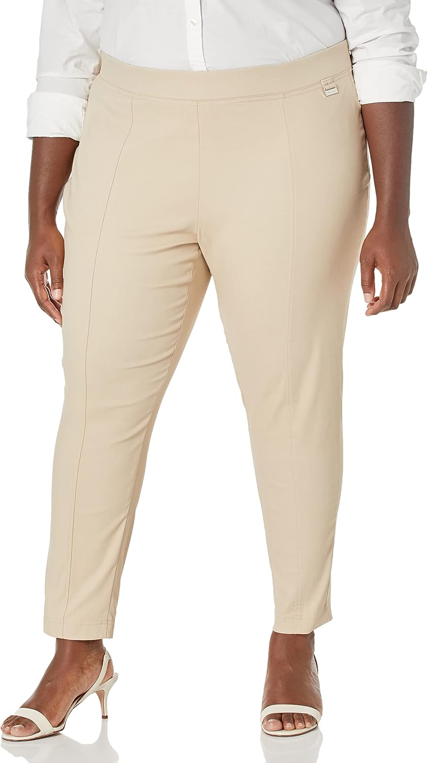 

Женские прямые брюки Calvin Klein (обычные и большие размеры), Latte