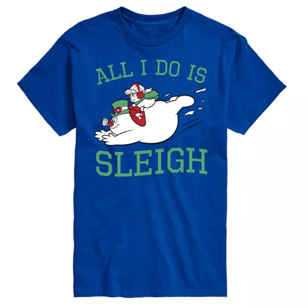 

Мужская футболка Frosty the Snowman «All I do is Sleigh» Licensed Character, синий