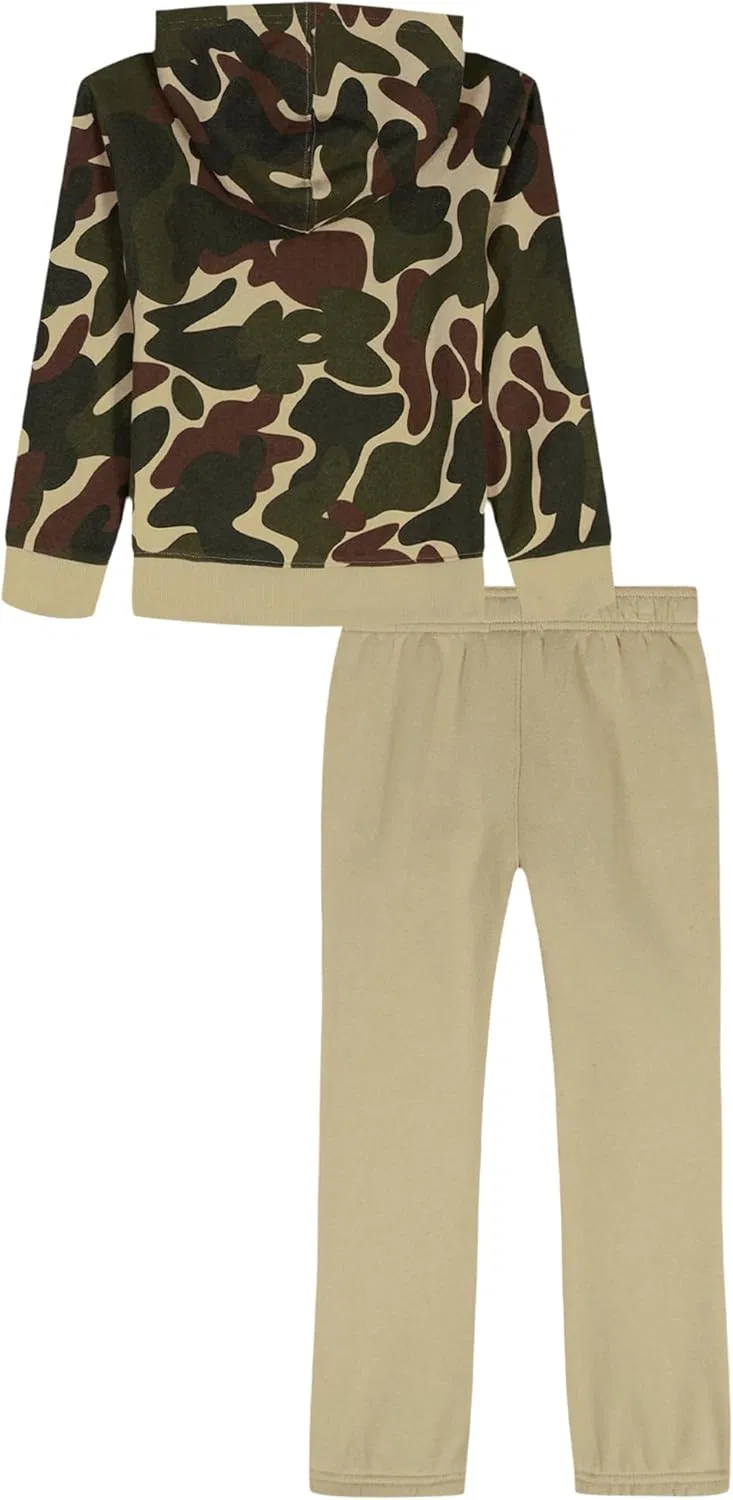 Детский спортивный костюм флисовый Under Armour, цвет Field Khaki Aop — фото 2