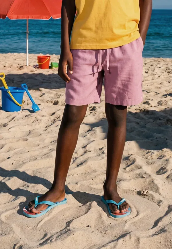 Детские топ-шлепанцы для бассейна Havaianas, синий — фото 4