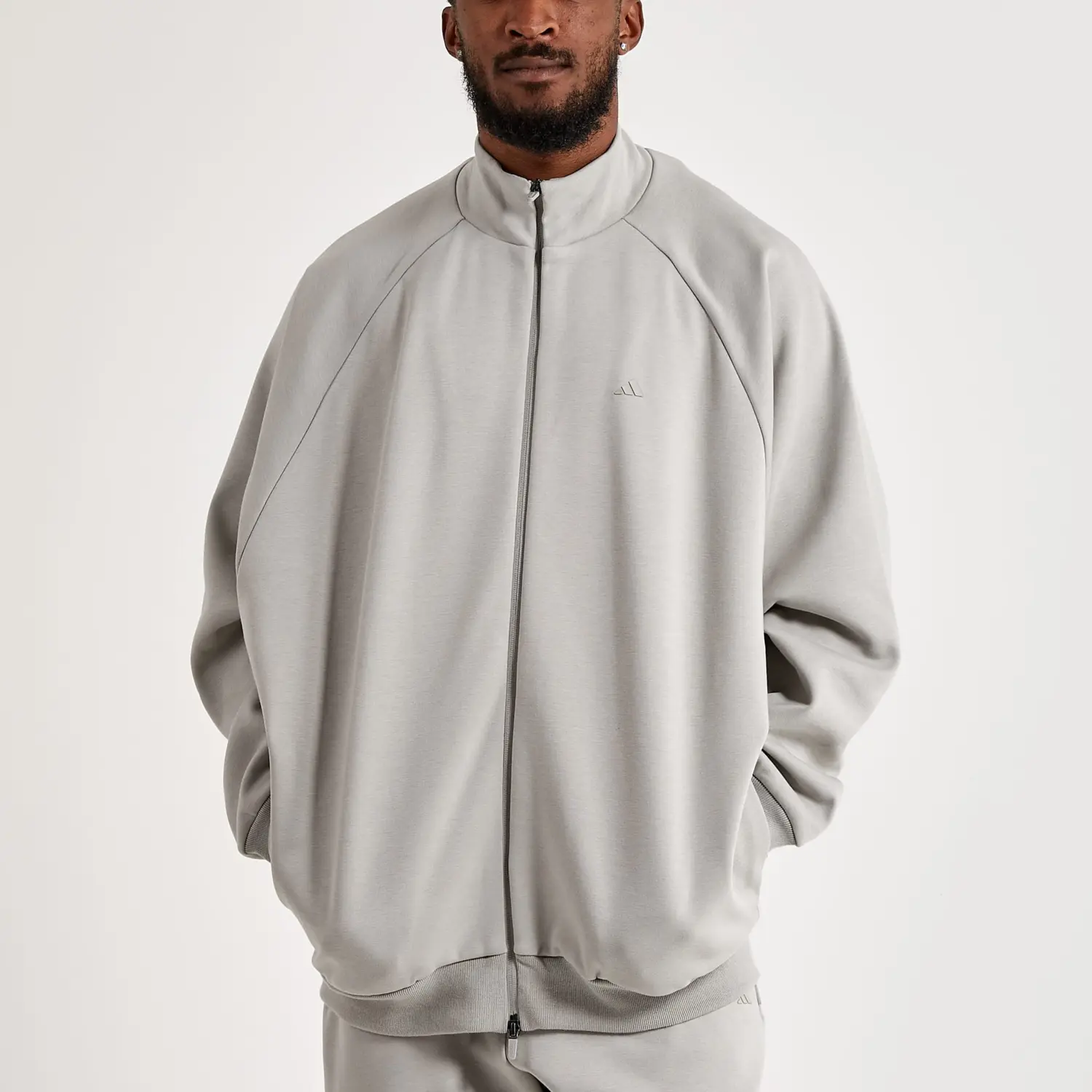 Куртка баскетбольная унисекс серая Adidas Originals — фото 4